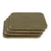 Leather Coasters, Wickett & Craig English Bridle, Square, Olive (4pc Set) 1 Leather Coasters, Wickett & Craig English Bridle, Square, Olive (4pc Set) -Buckleguy WC Coasters SQ EB OL 46211.1583774306