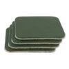 Leather Coasters, Wickett & Craig English Bridle, Square, Zucchini (4pc Set) 1 Leather Coasters, Wickett & Craig English Bridle, Square, Zucchini (4pc Set) -Buckleguy WC Coasters SQ EB ZU 19852.1583774395