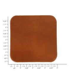 Leather Coasters, Wickett & Craig Traditional Harness, Square, Buck Brown (4pc Set) 8 Leather Coasters, Wickett & Craig Traditional Harness, Square, Buck Brown (4pc Set) -Buckleguy WC Coasters SQ TH BB O 47515.1583777709