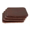 Leather Coasters, Wickett & Craig Traditional Harness, Square, Burgundy (4pc Set) 2 Leather Coasters, Wickett & Craig Traditional Harness, Square, Burgundy (4pc Set) -Buckleguy WC Coasters SQ TH BUR 94930.1583777736