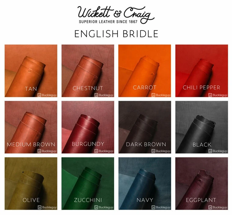 Assorted Wickett & Craig Leather Scrap, Mixed Weight, 19lbs 4 Assorted Wickett & Craig Leather Scrap, Mixed Weight, 19lbs - Image 2