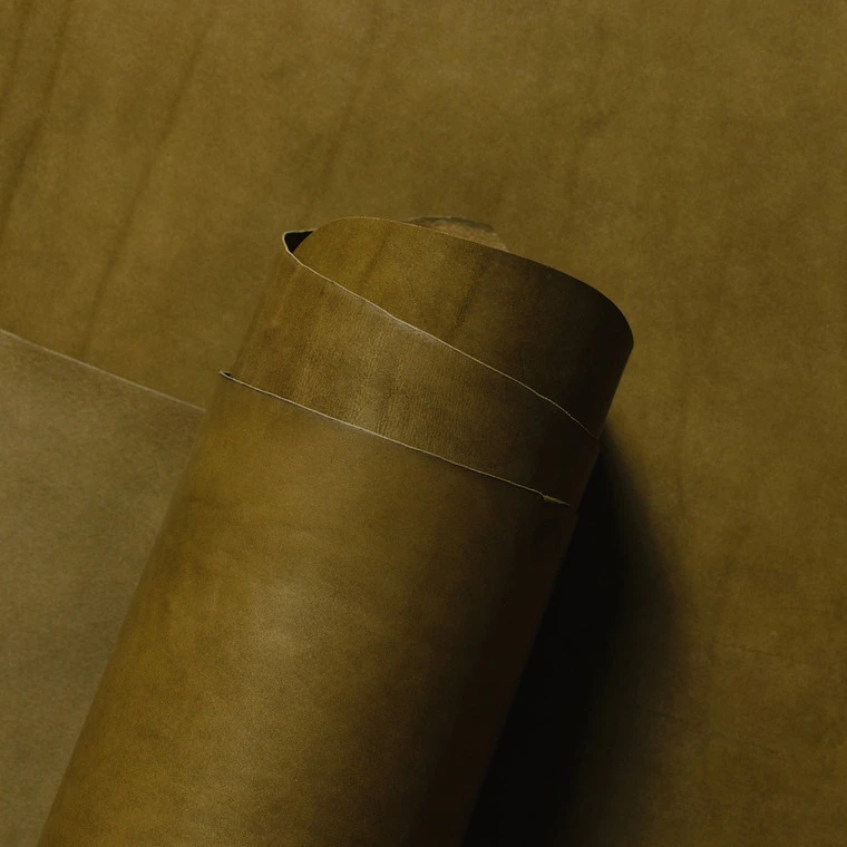 Wickett & Craig English Bridle Leather Panels, Olive 4 Wickett & Craig English Bridle Leather Panels, Olive - Image 2