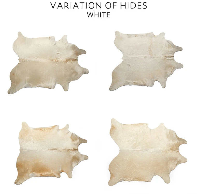 Hair On Hide Leather, Panel, White 3 Hair On Hide Leather, Panel, White - Image 2