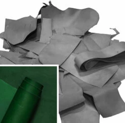 Wickett & Craig English Bridle Leather Scrap, Mostly Short Straps, Heavy Weight, 10lbs