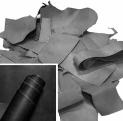 Assorted Wickett & Craig Leather Scrap, Mixed Weight, 19lbs