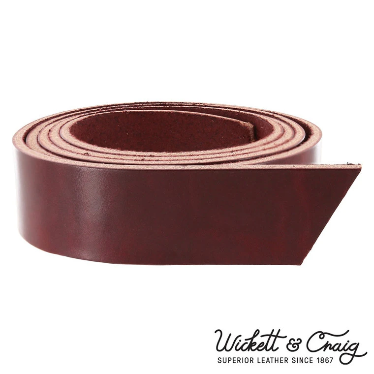 Wickett & Craig 'Traditional Harness' Leather Strap, Burgundy, 55" To 60" Long, 9-11oz 3 Wickett & Craig 'Traditional Harness' Leather Strap, Burgundy, 55" To 60" Long, 9-11oz