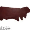 Wickett & Craig English Bridle Leather, 4.5/5oz, Side, Burgundy, Natural Back *CLOSEOUT* 2 Wickett & Craig English Bridle Leather, 4.5/5oz, Side, Burgundy, Natural Back *CLOSEOUT* -Buckleguy Wickett Bridle Leather Skin Burgundy 11364.1692887768