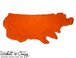 Wickett & Craig English Bridle Leather, Side, Carrot