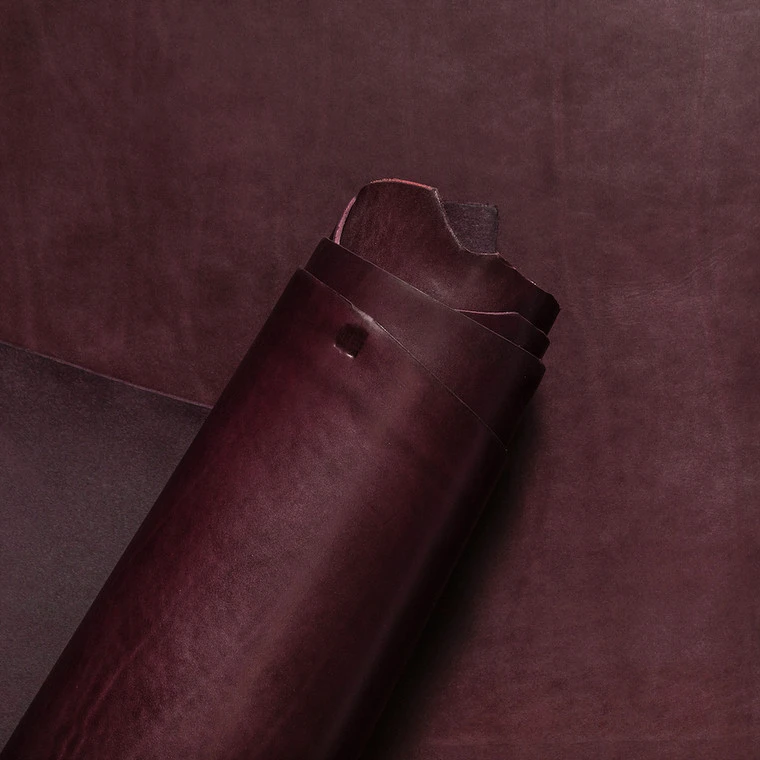 Wickett & Craig English Bridle Leather Panels, Eggplant 4 Wickett & Craig English Bridle Leather Panels, Eggplant - Image 2