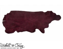 Wickett & Craig Traditional Harness Leather, Side, Burgundy