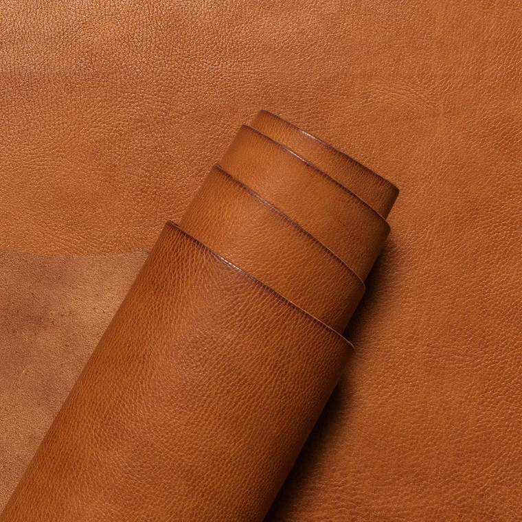 Wickett & Craig 'Milled' Traditional Harness Leather, Deer Embossed, Side, Buck Brown 4 Wickett & Craig 'Milled' Traditional Harness Leather, Deer Embossed, Side, Buck Brown - Image 2