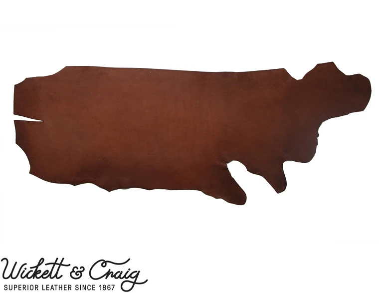 Wickett & Craig 'Milled' Traditional Harness Leather Panels, Medium Brown 4 Wickett & Craig 'Milled' Traditional Harness Leather Panels, Medium Brown - Image 2