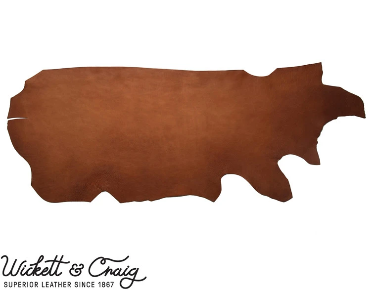 Wickett & Craig 'Milled' Traditional Harness Leather, Deer Embossed, Side, Buck Brown 3 Wickett & Craig 'Milled' Traditional Harness Leather, Deer Embossed, Side, Buck Brown