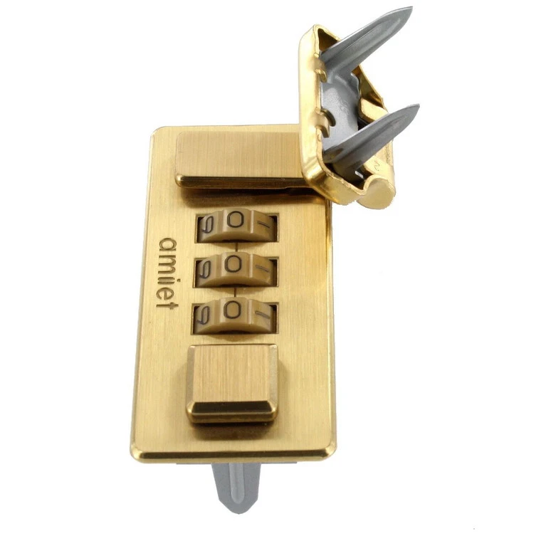Z53122-10L/Z53122-1/MGS/MR Brushed Brass Combination Lock 5 Z53122-10L/Z53122-1/MGS/MR Brushed Brass Combination Lock - Image 3