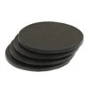 Leather Coasters, Wickett & Craig Traditional Harness, Circle, Black (4pc Set) -Buckleguy api2m4zve 48378.1604444208