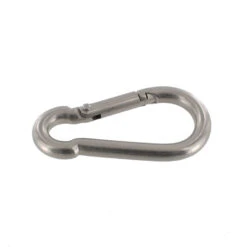 B8209 Nickel Matte, Carabiner, Solid Brass-LL -Buckleguy api3amgiz 36042.1604444110