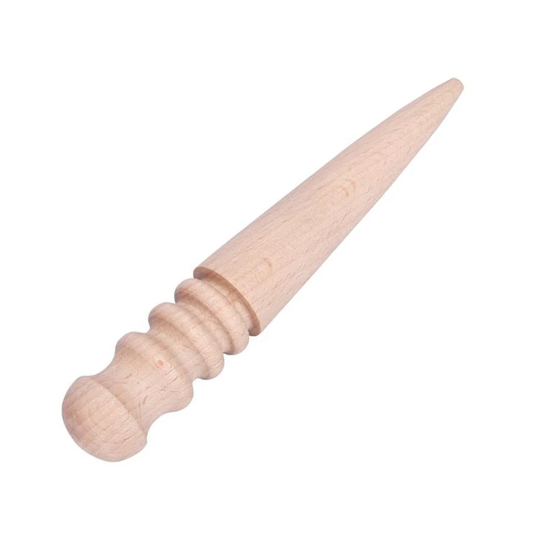 Leather Edge Slicker Burnishing Tool, Beech Wood 3 Leather Edge Slicker Burnishing Tool, Beech Wood