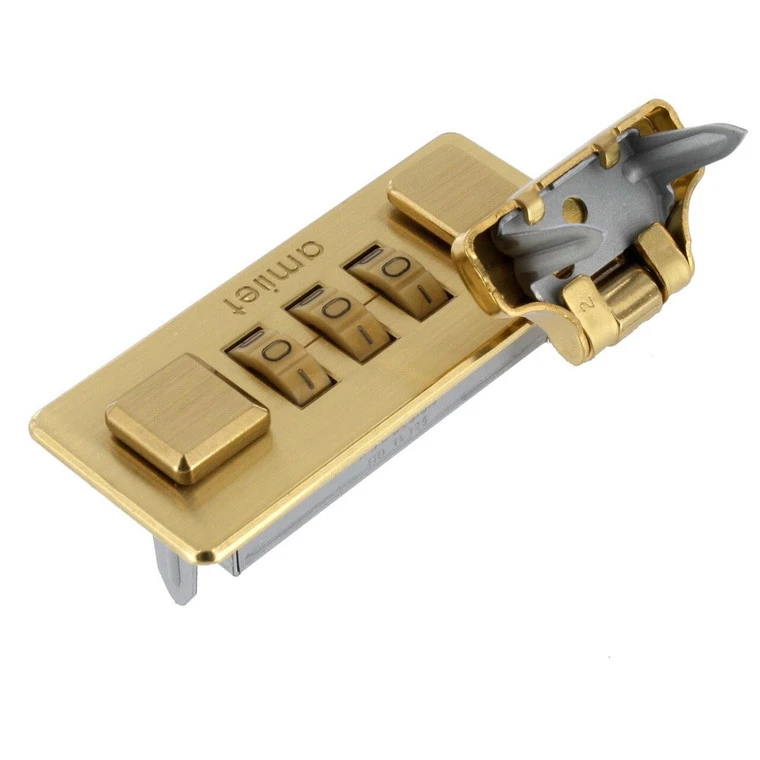 Z53122-10L/Z53122-1/MGS/MR Brushed Brass Combination Lock 4 Z53122-10L/Z53122-1/MGS/MR Brushed Brass Combination Lock - Image 2