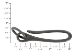 B7498 Gun Metal, Fish Hook Key Chain, Solid Brass-LL -Buckleguy api6e2z3o 80700.1604444117