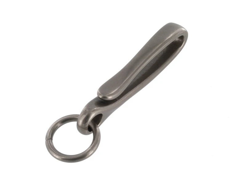 B7498 Nickel Matte, Fish Hook Key Chain, Solid Brass-LL 5 B7498 Nickel Matte, Fish Hook Key Chain, Solid Brass-LL - Image 3