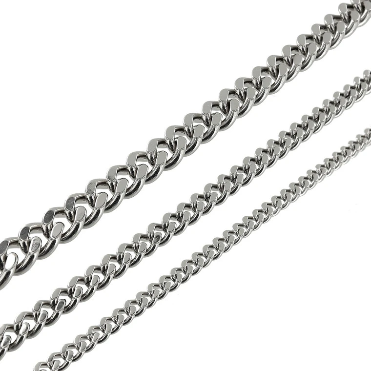 B8840 Nickel Plate, Two-Side Flat Chain, Solid Brass-LL (36" Length) 5 B8840 Nickel Plate, Two-Side Flat Chain, Solid Brass-LL (36" Length) - Image 3