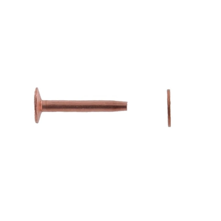 CRB14 #14 Copper Rivets W/ Burrs, Solid Copper (1lb. Bag) 4 CRB14 #14 Copper Rivets W/ Burrs, Solid Copper (1lb. Bag) - Image 2