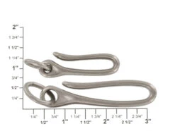 B7498 Nickel Matte, Fish Hook Key Chain, Solid Brass-LL 13 B7498 Nickel Matte, Fish Hook Key Chain, Solid Brass-LL -Buckleguy api9n4mfy 60670.1604444082
