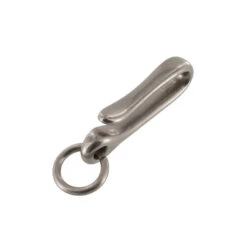 B8367 Nickel Matte, Small Fish Hook Key Chain, Solid Brass-LL -Buckleguy api9orvoz 09505.1604444216