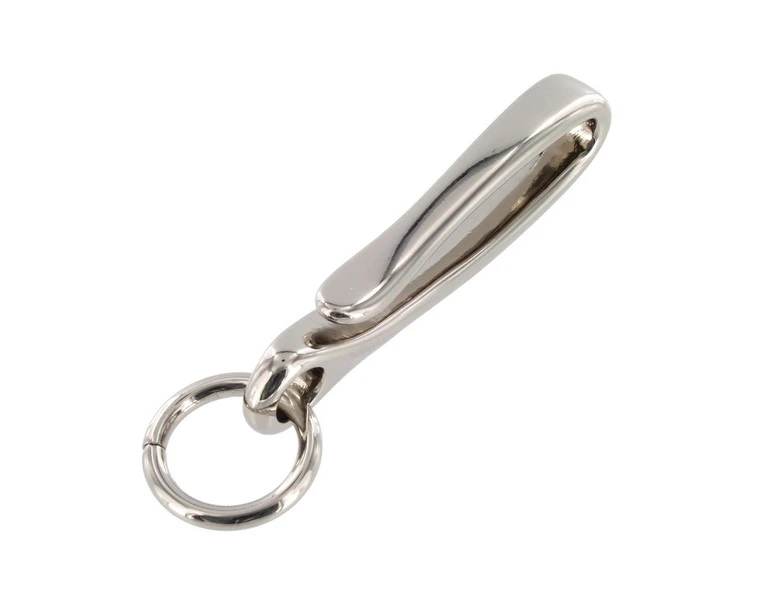 B7498 Nickel Plate, Fish Hook Key Chain, Solid Brass-LL 5 B7498 Nickel Plate, Fish Hook Key Chain, Solid Brass-LL - Image 3