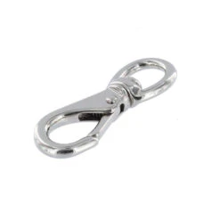 241 7/16" Nickel Plate, Swivel Lever Snap, Solid Brass-LL