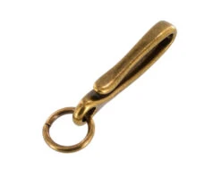 B7498 Antique Brass, Fish Hook Key Chain, Solid Brass-LL -Buckleguy apiafpxhk 45415.1604444178