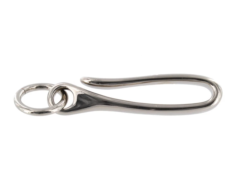 B7498 Nickel Plate, Fish Hook Key Chain, Solid Brass-LL 6 B7498 Nickel Plate, Fish Hook Key Chain, Solid Brass-LL - Image 4