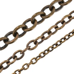B8830 Antique Brass, Oval Chain, Solid Brass-LL (36" Length) -Buckleguy apibtomzu 10673.1716380435
