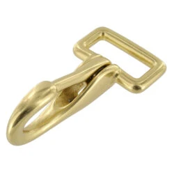 4250 Natural Brass, Halter Snap, Solid Brass-LL, Multiple Sizes