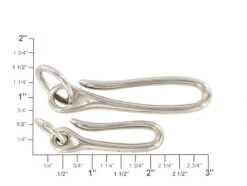 B8367 Nickel Plate, Small Fish Hook Key Chain, Solid Brass-LL 11 B8367 Nickel Plate, Small Fish Hook Key Chain, Solid Brass-LL -Buckleguy apicm5oyd 35278.1604444127