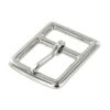 B7975 1 1/4" Nickel Plate, Center Bar Buckle, Solid Brass-LL -Buckleguy apidvunc2 10622.1604444069