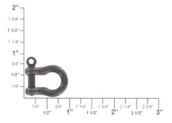 B7485 1/4" Gun Metal, Shackle W/ Screw Pin, Solid Brass-LL -Buckleguy apidzhqod 42211.1604444064