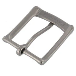 B7106 1 1/4" Nickel Matte, Heel Bar Buckle, Solid Brass-LL -Buckleguy apiejmh6r 78338.1604444094