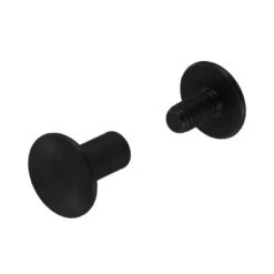 Chicago Screws, Dome Cap, Black Matte, Solid Brass-LL (50 Per Bag), Multiple Sizes