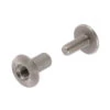 Chicago Screws, Open Hole, Nickel Matte, Solid Brass-LL (50 Per Bag), Multiple Sizes -Buckleguy apif80nro 18439.1696259521