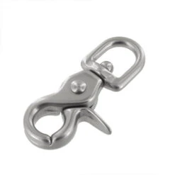 3002A 7/16" Nickel Matte, Swivel Trigger Snap, Solid Brass-LL