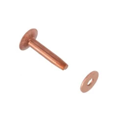 CRB12 #12 Copper Rivets W/ Burrs, Solid Copper (1lb. Bag)