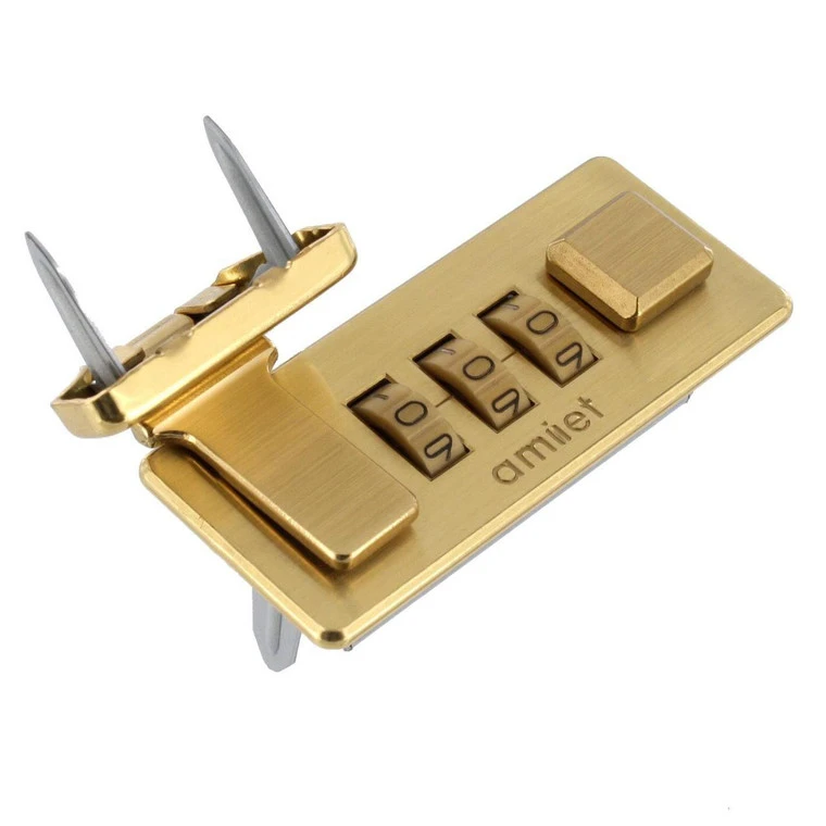 Z6612-10R/Z6612-1/MGS Brushed Brass Combination Lock 3 Z6612-10R/Z6612-1/MGS Brushed Brass Combination Lock