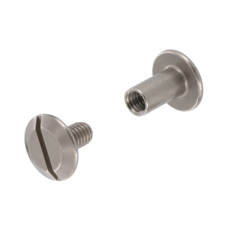 Chicago Screws, Flat Cap, Nickel Matte, Solid Brass-LL (50 Per Bag), Multiple Sizes 4 Chicago Screws, Flat Cap, Nickel Matte, Solid Brass-LL (50 Per Bag), Multiple Sizes - Image 2