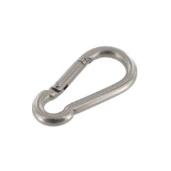 B8209 Nickel Matte, Carabiner, Solid Brass-LL -Buckleguy apihxl8jf 96739.1604444111