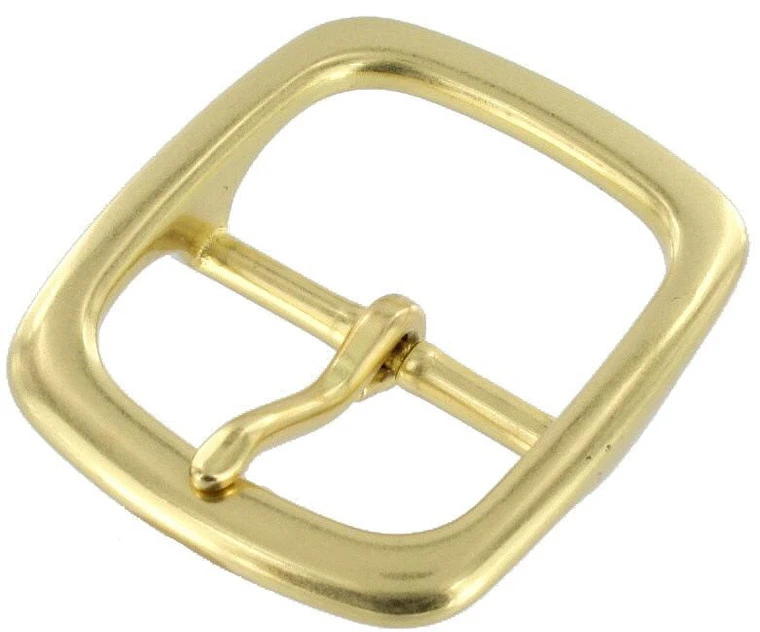 1382 Natural Brass, Center Bar Buckle, Solid Brass-LL, Multiple Sizes 3 1382 Natural Brass, Center Bar Buckle, Solid Brass-LL, Multiple Sizes