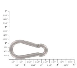 B8209 Nickel Matte, Carabiner, Solid Brass-LL -Buckleguy apihzxvym 43166.1604444108