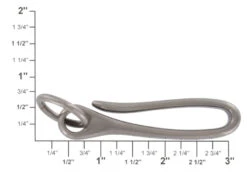 B7498 Nickel Matte, Fish Hook Key Chain, Solid Brass-LL 12 B7498 Nickel Matte, Fish Hook Key Chain, Solid Brass-LL -Buckleguy apii8oquu 99150.1604444078