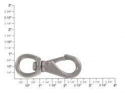 241 7/16" Nickel Matte, Swivel Lever Snap, Solid Brass -Buckleguy apiiakpbf 74099.1604444116