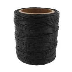 Maine Thread, Twisted Waxed Cord, 70 Yard Spool, Black